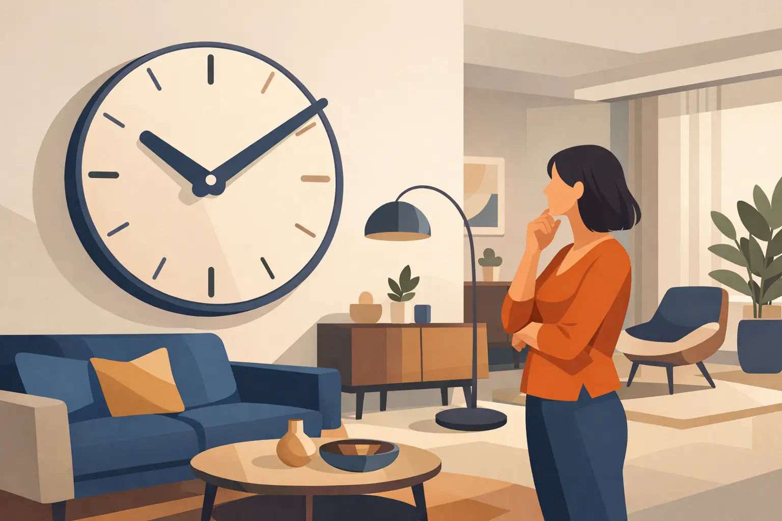 Design klok woonkamer kiezen met lef