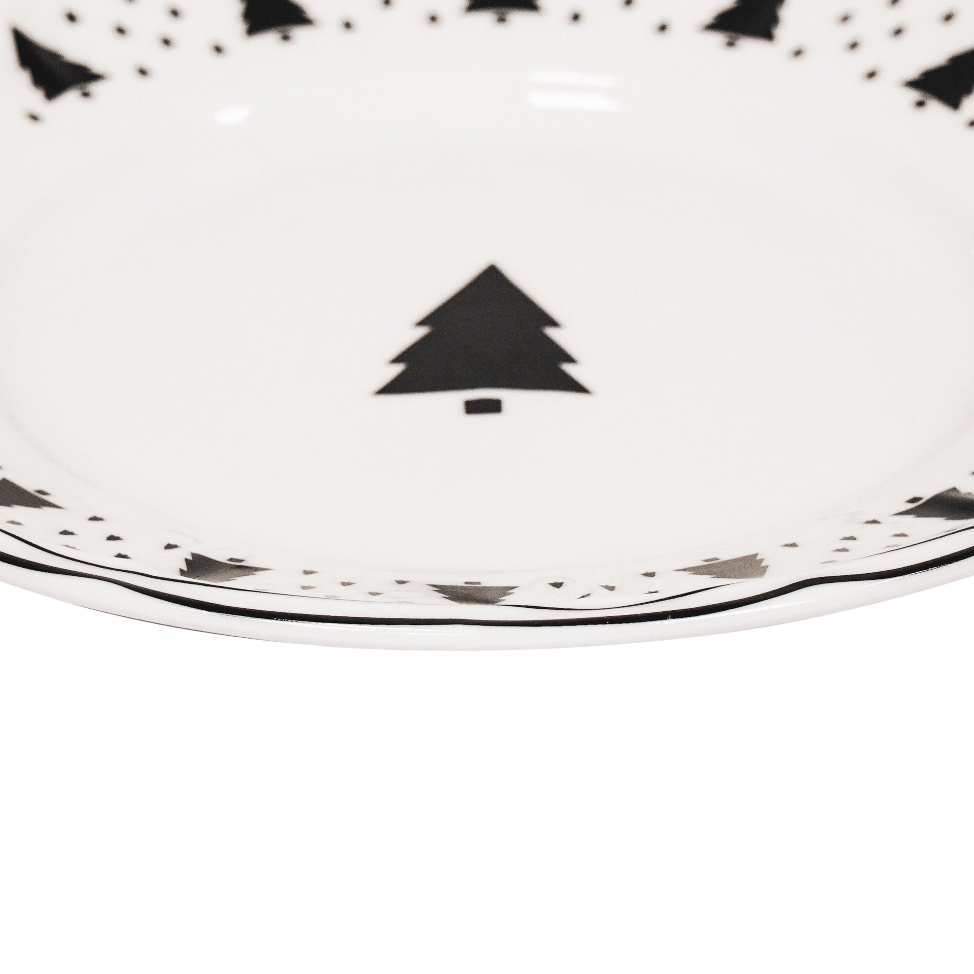 Gebaksbord - Kerstboom - Newbone China - Ø15cm