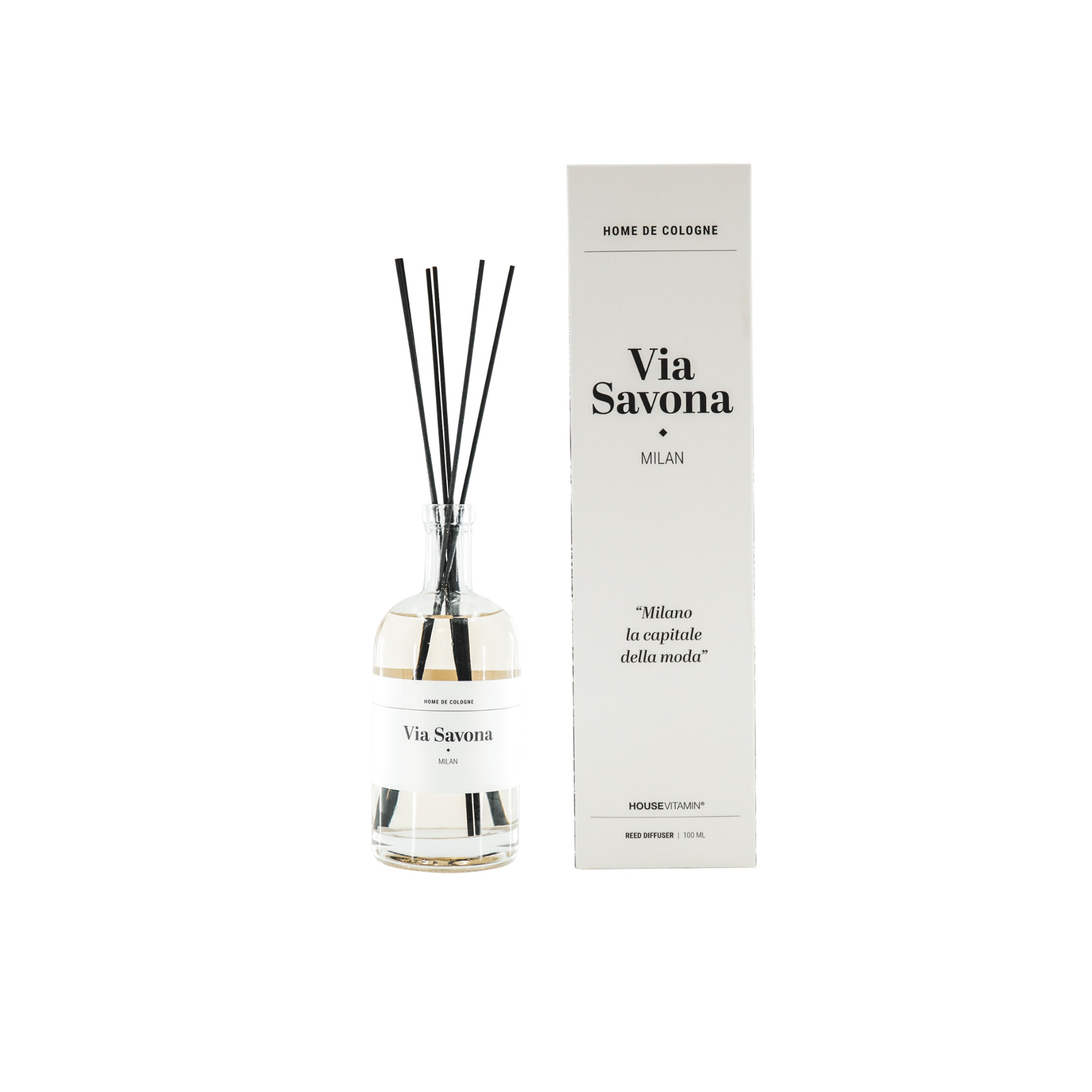 Geurstokjes - Via Savona Milaan - Mediterraanse bloemen - 100ml