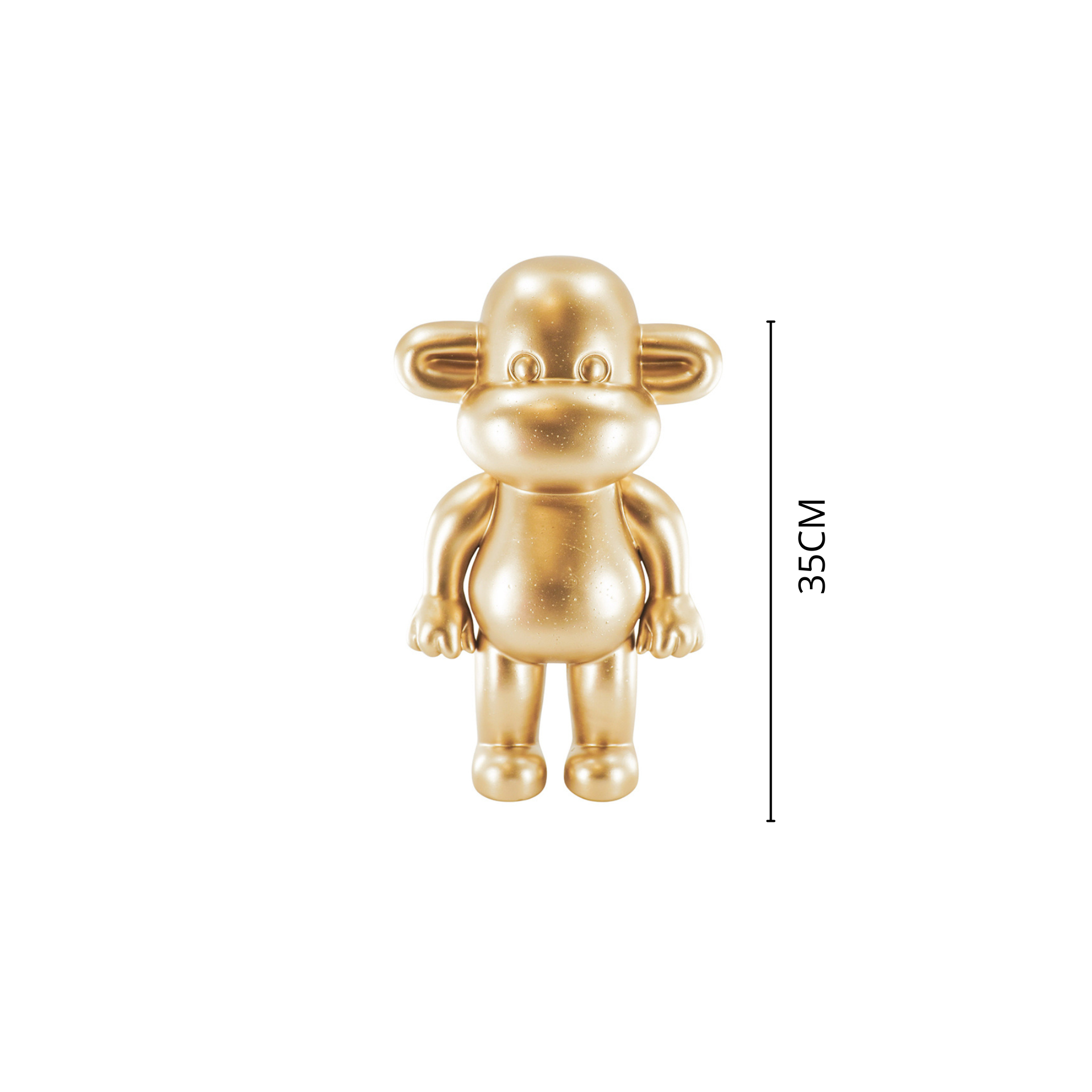 Ornament - Aap Beeld 'The Legend' - Goud - 20,5x13,5x35cm