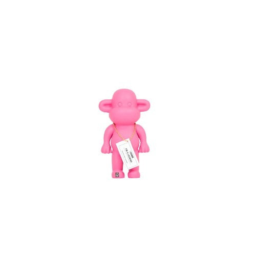 Ornament - Aap Beeld 'The Legend' - Polyresin - Roze - 11x7x19cm