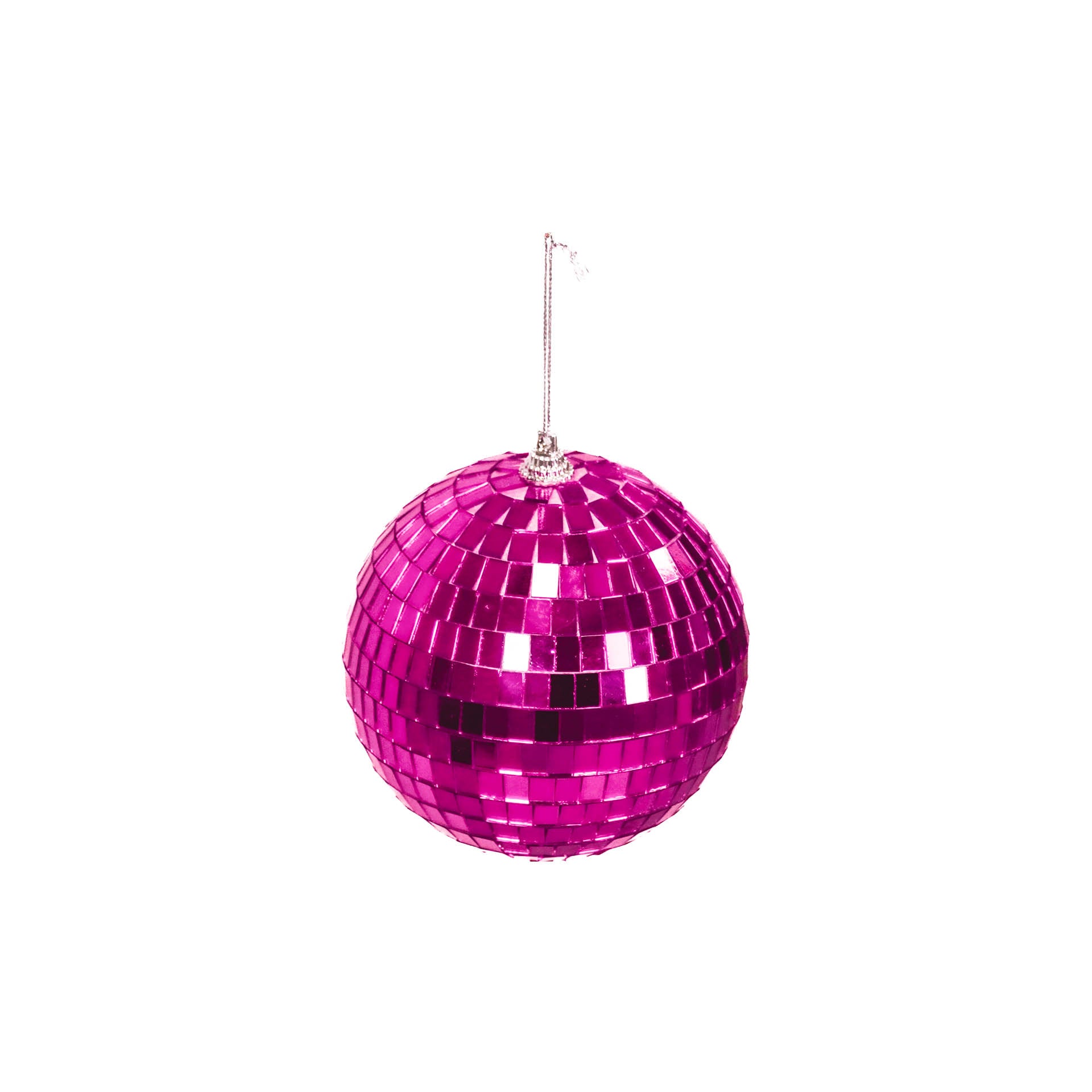 Kerstversiering - Kersthanger - Discobal - Foam - Roze - 10x10x10cm