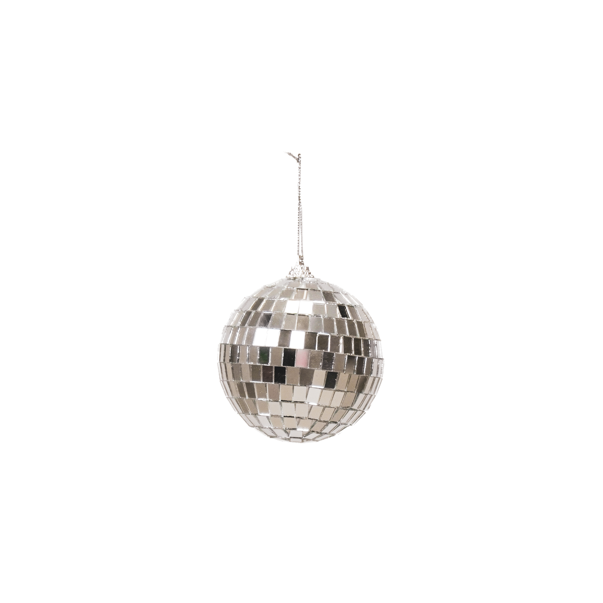 Kerstversiering - Kersthanger - Discobal - Foam - Zilver - 10x10x10cm