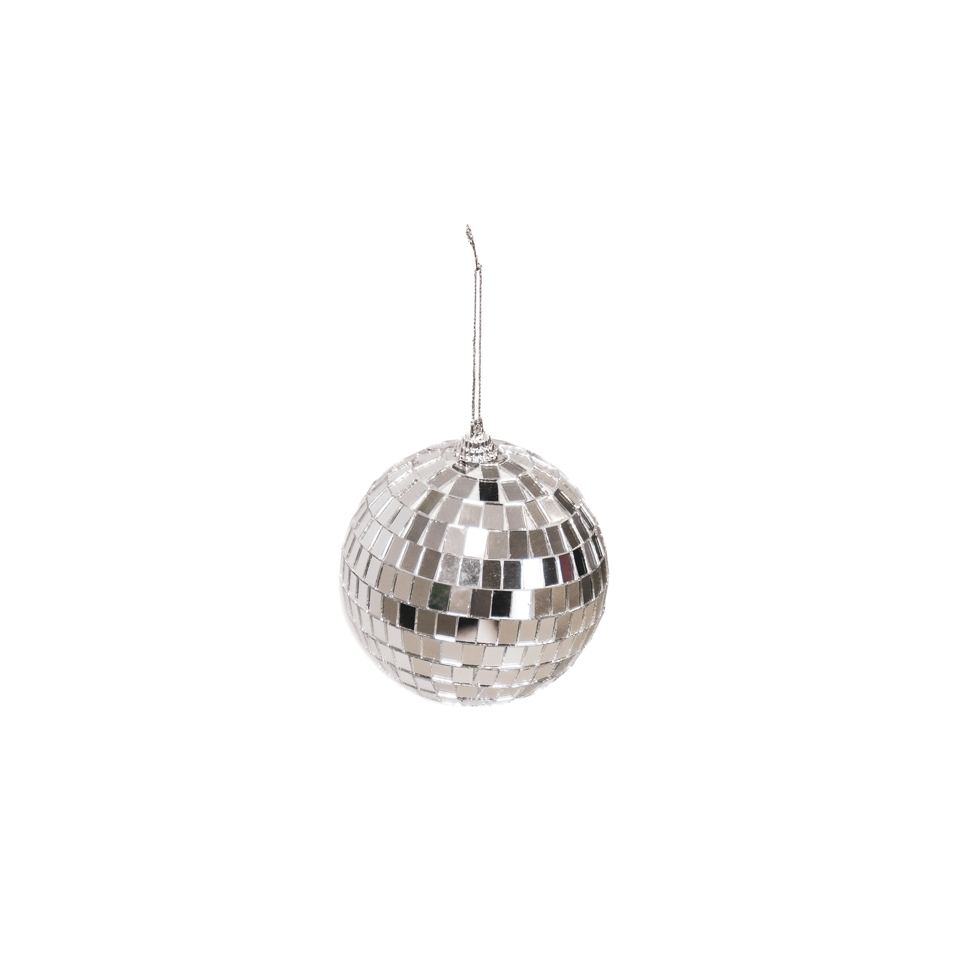 Kerstversiering - Kersthanger - Discobal - Foam - Zilver - 10x10x10cm