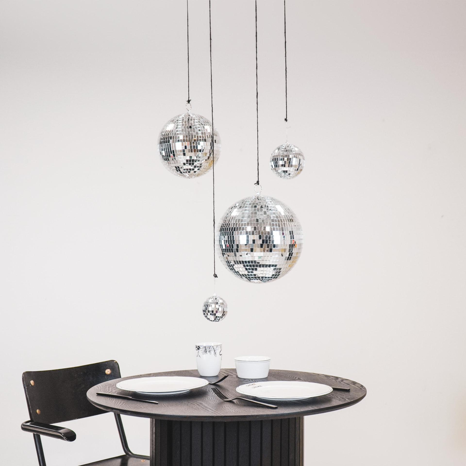 Kerstversiering - Kersthanger - Discobal - Foam - Zilver - 10x10x10cm