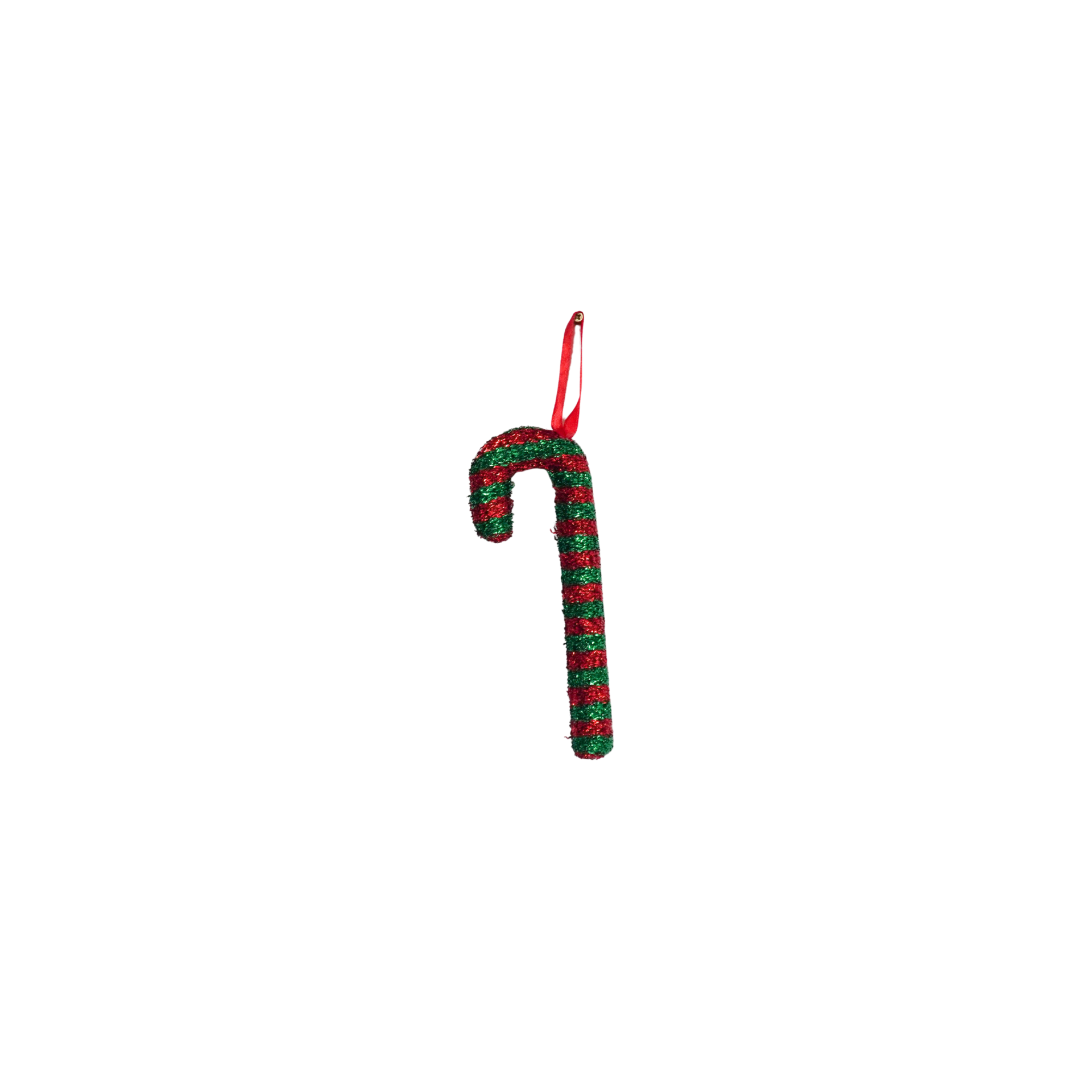Kerstversiering - Zuurstok - Groen/ Rood - Foam - 21 cm