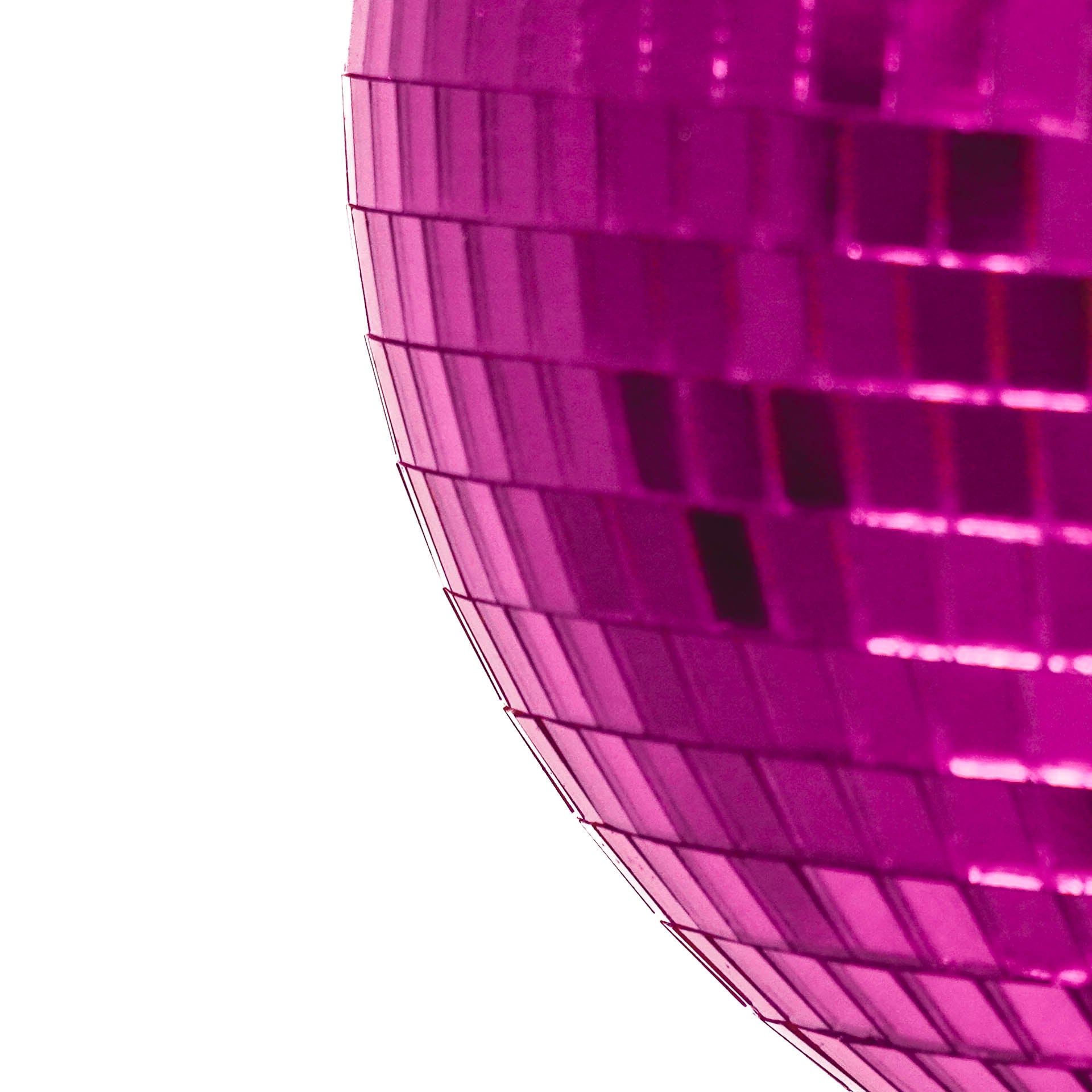 Kerstversiering - Kersthanger - Discobal - Foam - Roze - 25x25x25cm