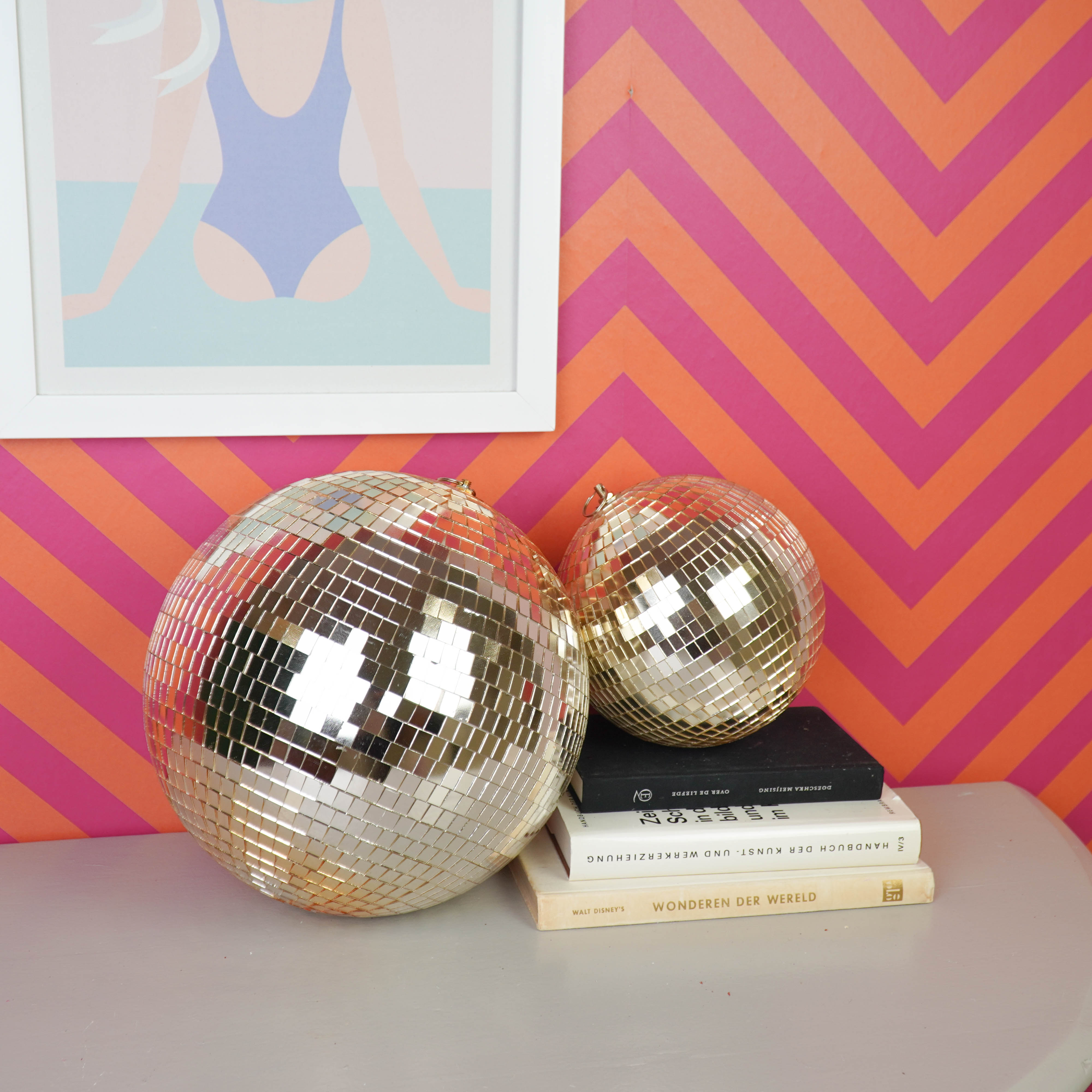 Kerstversiering - Kersthanger - Discobal - Foam - Goud - 30x30x30cm