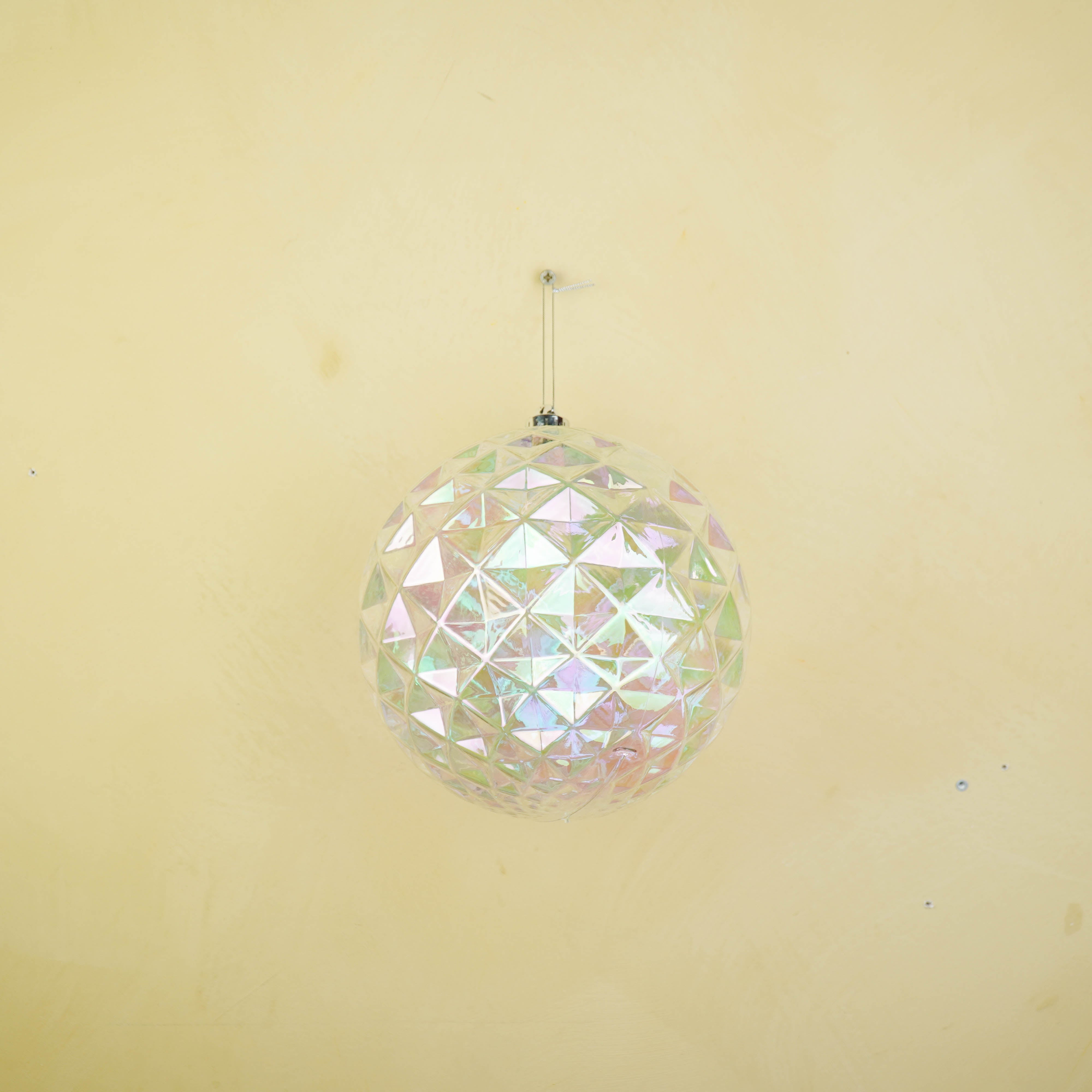 Kersthanger - Kerstbal - Kunststof Iridescent - 20x20cm