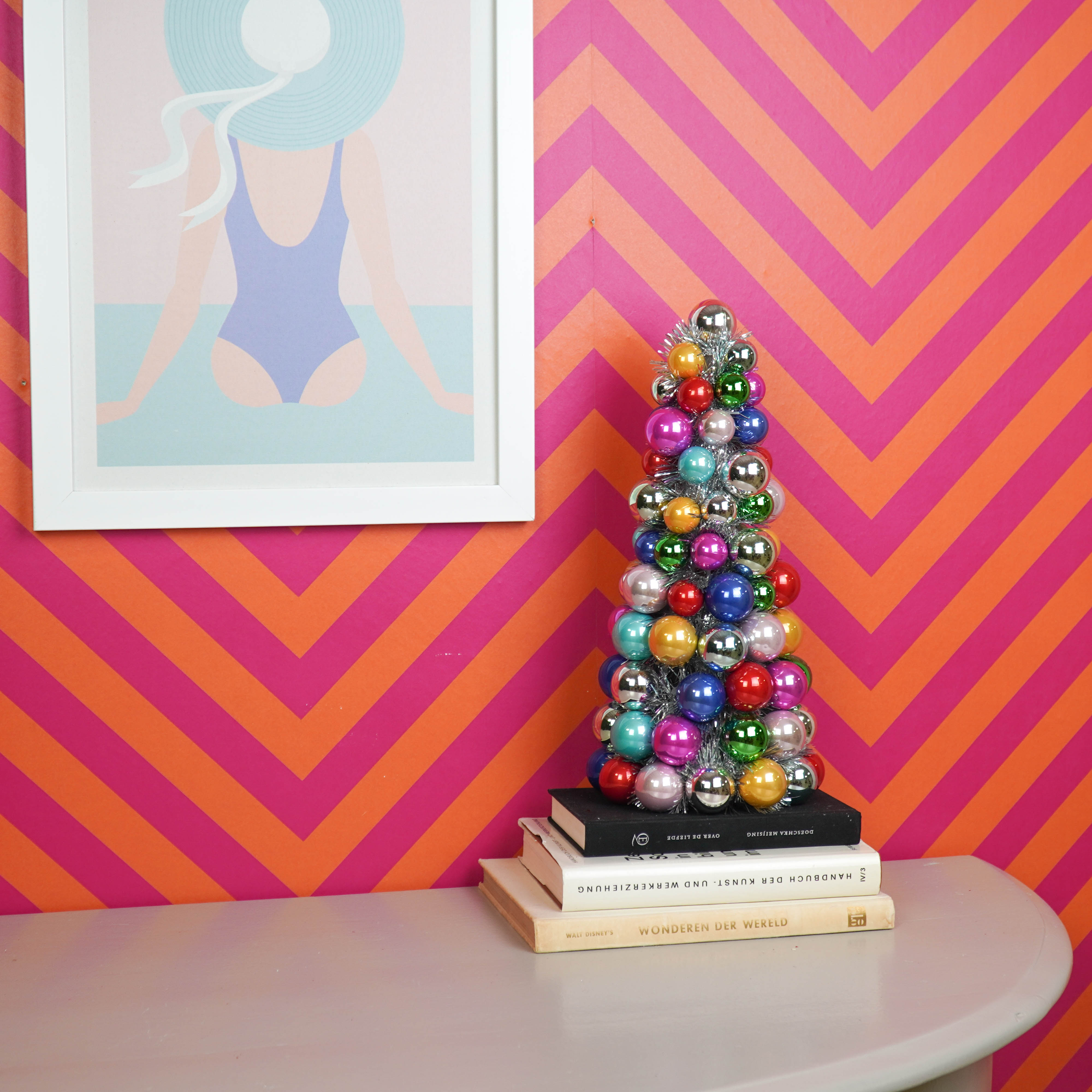 Kerst Decoratie - Kerstballen Kerstboom - Kunststof - Multicolour - 19x41 cm