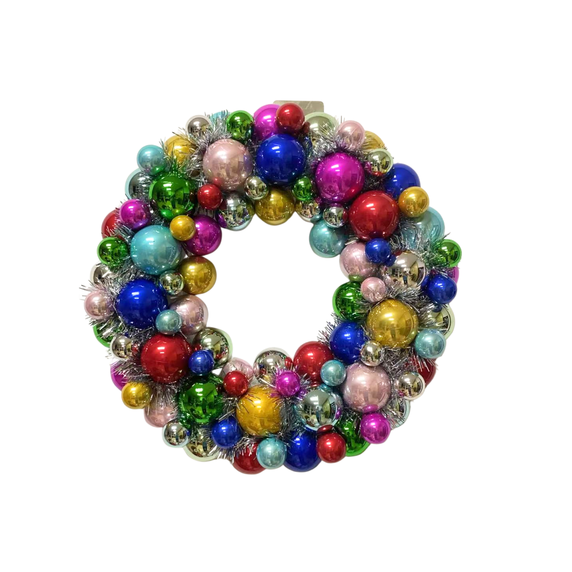 Kerstversiering - Kerst Krans Kerstballen - Kunststof - Multicolour - 34x10 cm