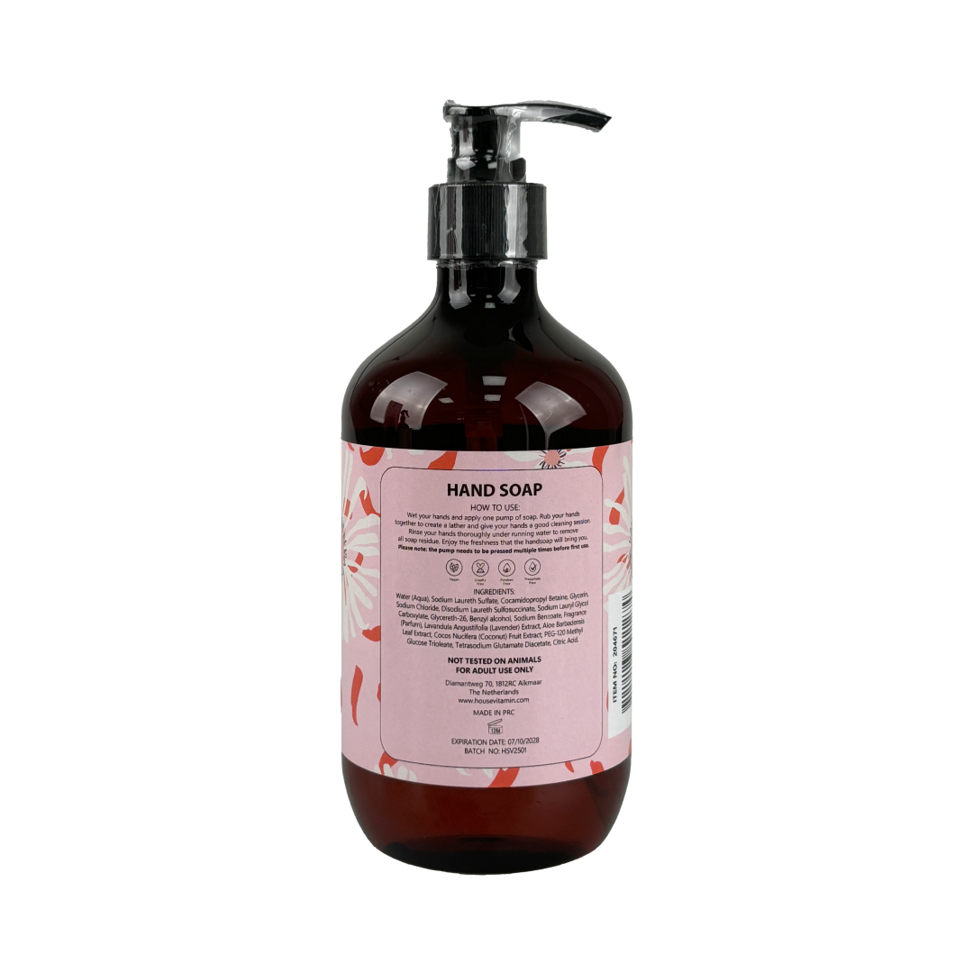 Handzeep - Vegan Handzeep Fles - Bloemig - 500ml