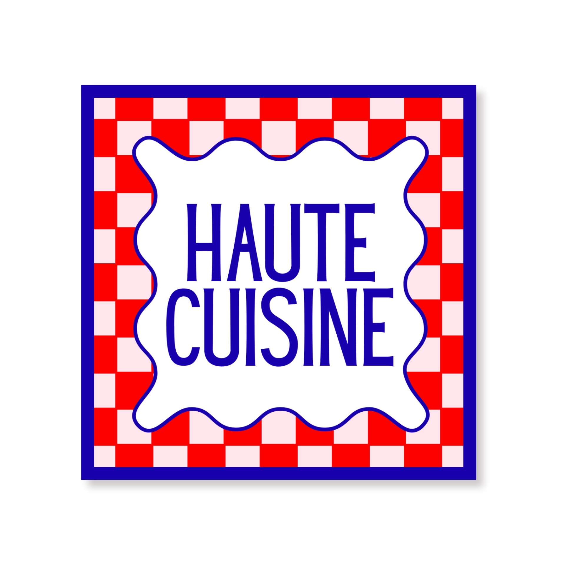 Papieren Servetten - "Haute Cuisine" - Rood/Blauw/Lichtroze - 3-Laags - FSC - 33x33 cm - 20 Stuks
