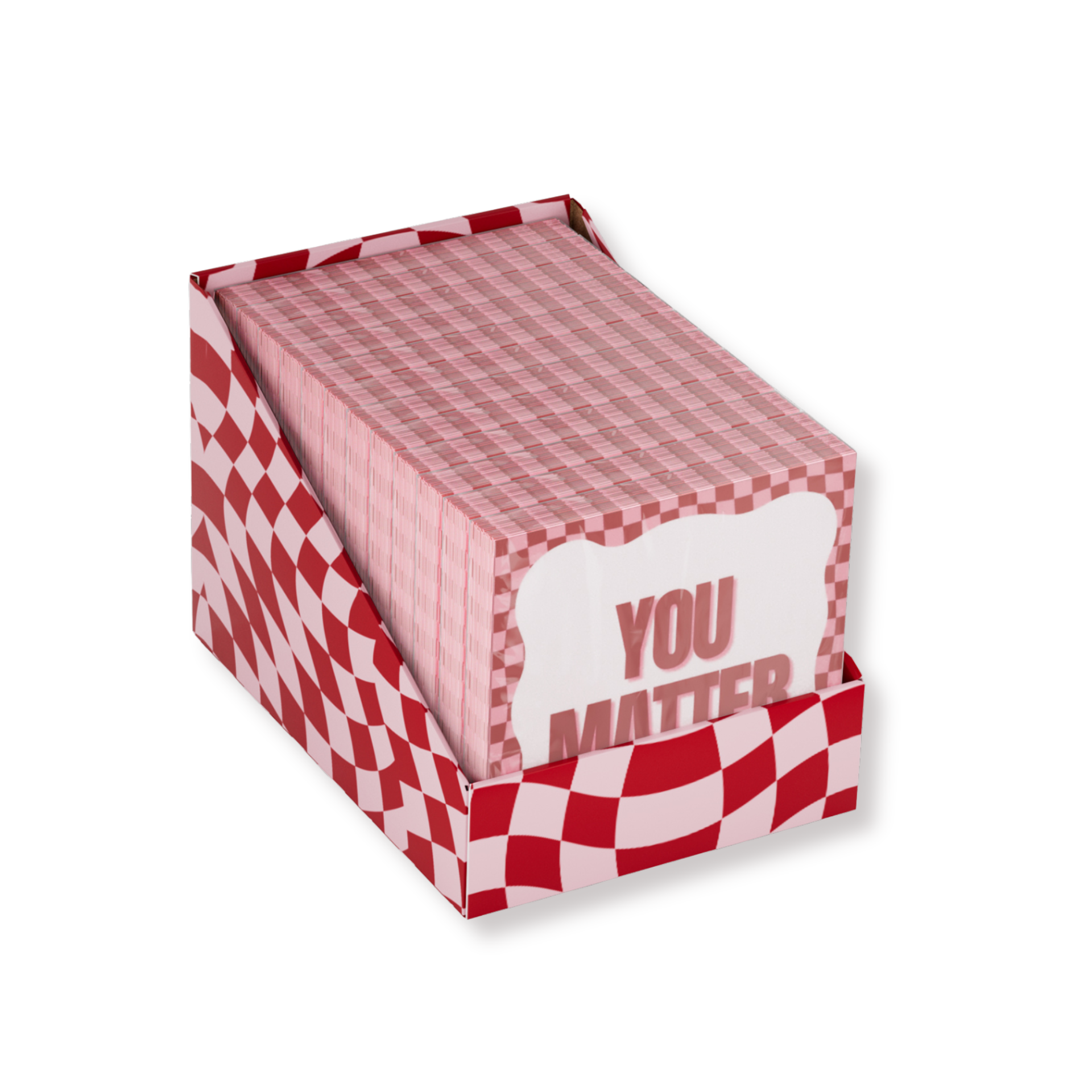 Papieren Servetten - "You Matter" - Roze/Rood - 3-Laags - FSC - 33x33 cm - 20 Stuks