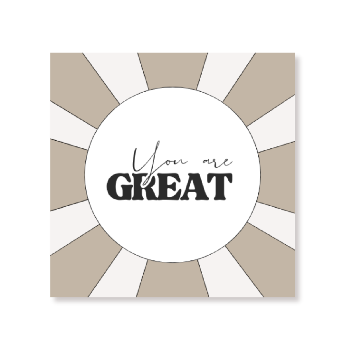 Set- Cadeauset You Are Great – Geurstokjes 100 ml, Roomspray 300 ml & Servetten – Giftset