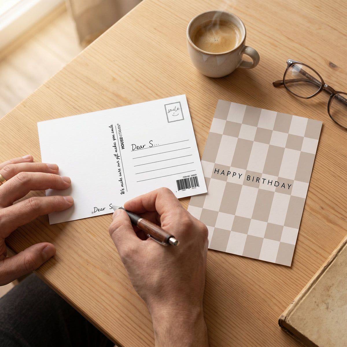 Ansichtkaart - Happy Birthday - Paper - Set of 5 - A6