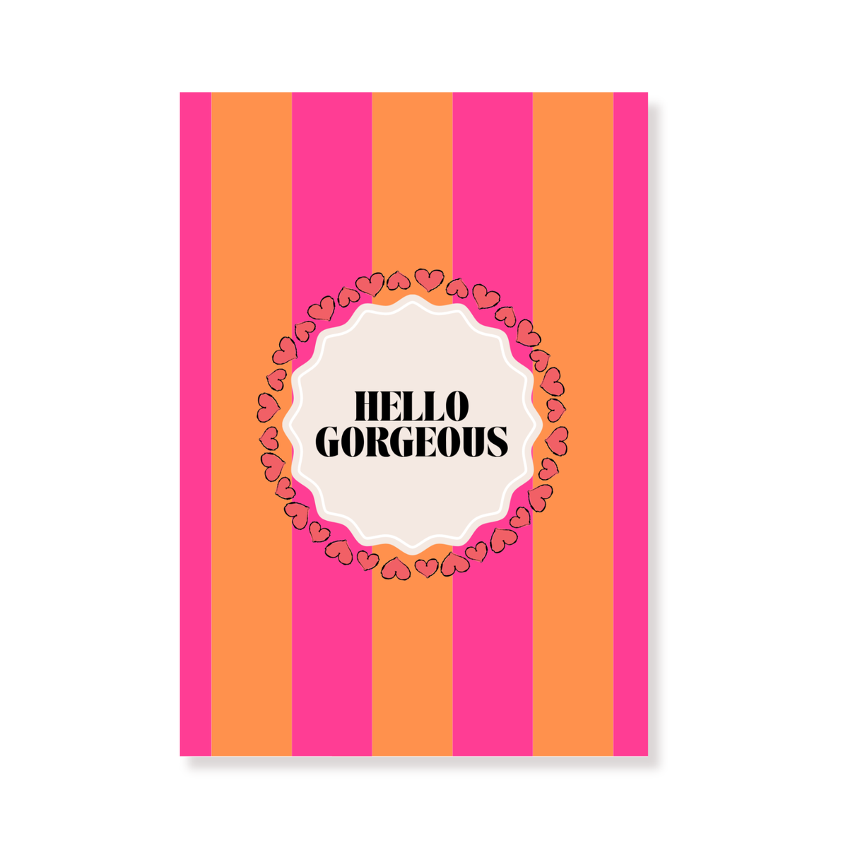 Ansichtkaart - Hello Gorgeous - Papier - Set of 5 - A6