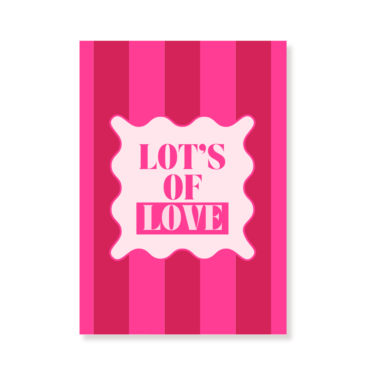 Ansichtkaart - Lots of Love - Papier - Set of 5 - A6