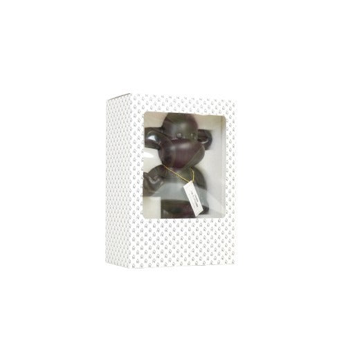 Ornament - Hang loose Aap Beeld  'The Legend' - Polyresin - Zwart - 20,5x13,5x35cm