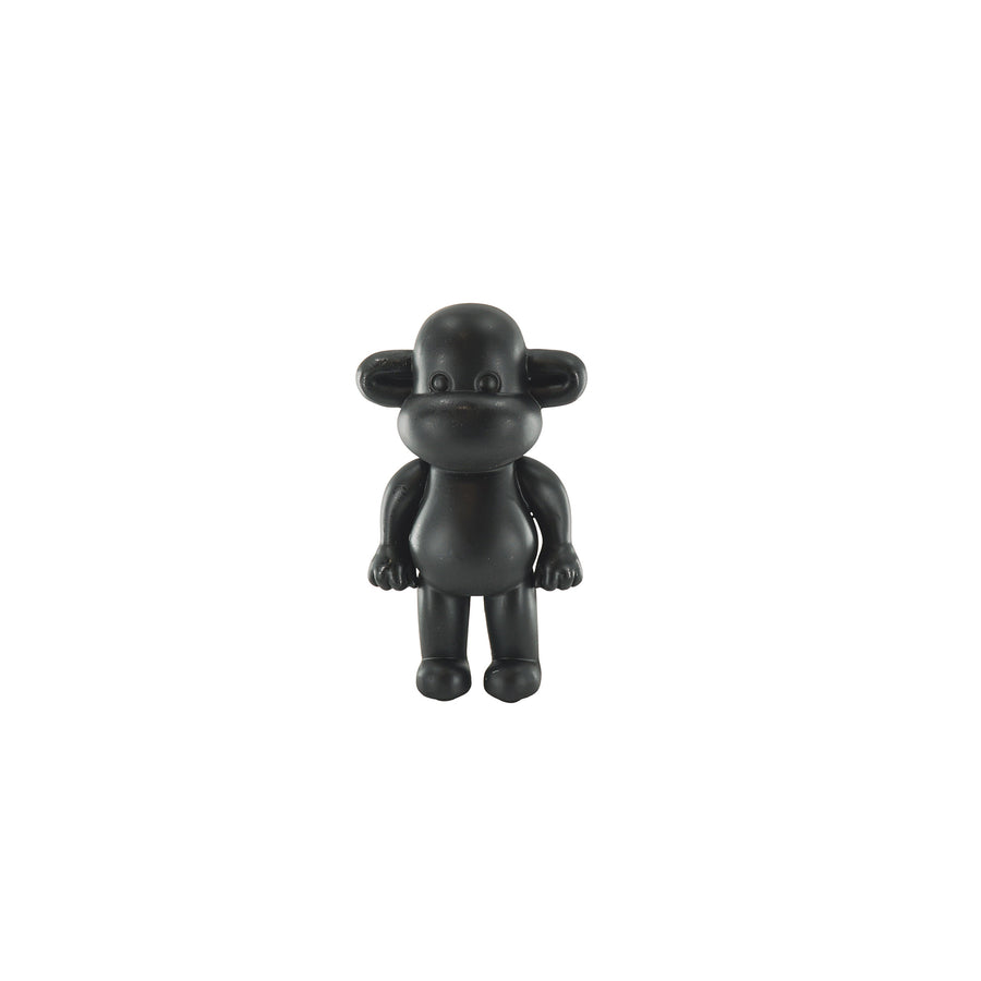 Ornament - Aap Beeld 'The Legend' - Polyresin - Zwart - 20,5x13,5x35cm