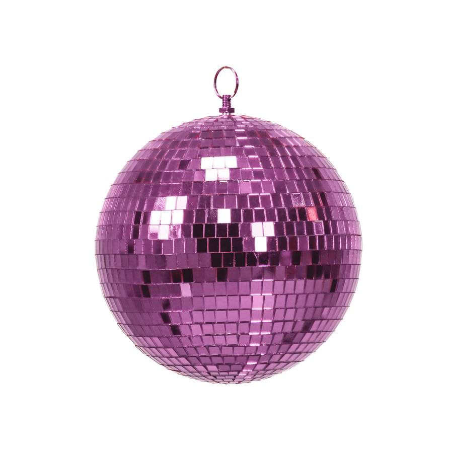Kerstversiering -  Kersthanger - Discobal - Foam - Roze - 20x20x20cm