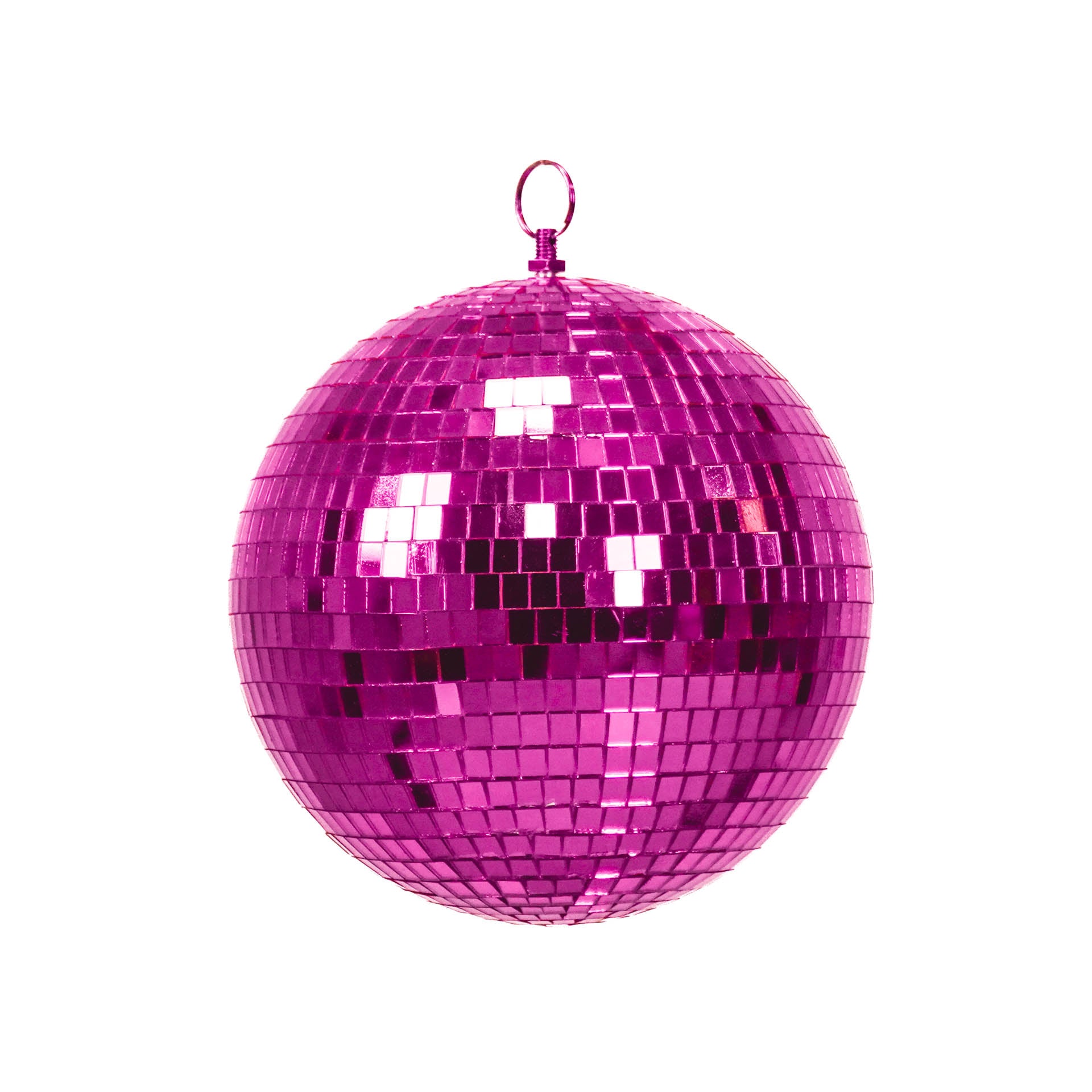 Kerstversiering -  Kersthanger - Discobal - Foam - Roze - 25x25x25cm
