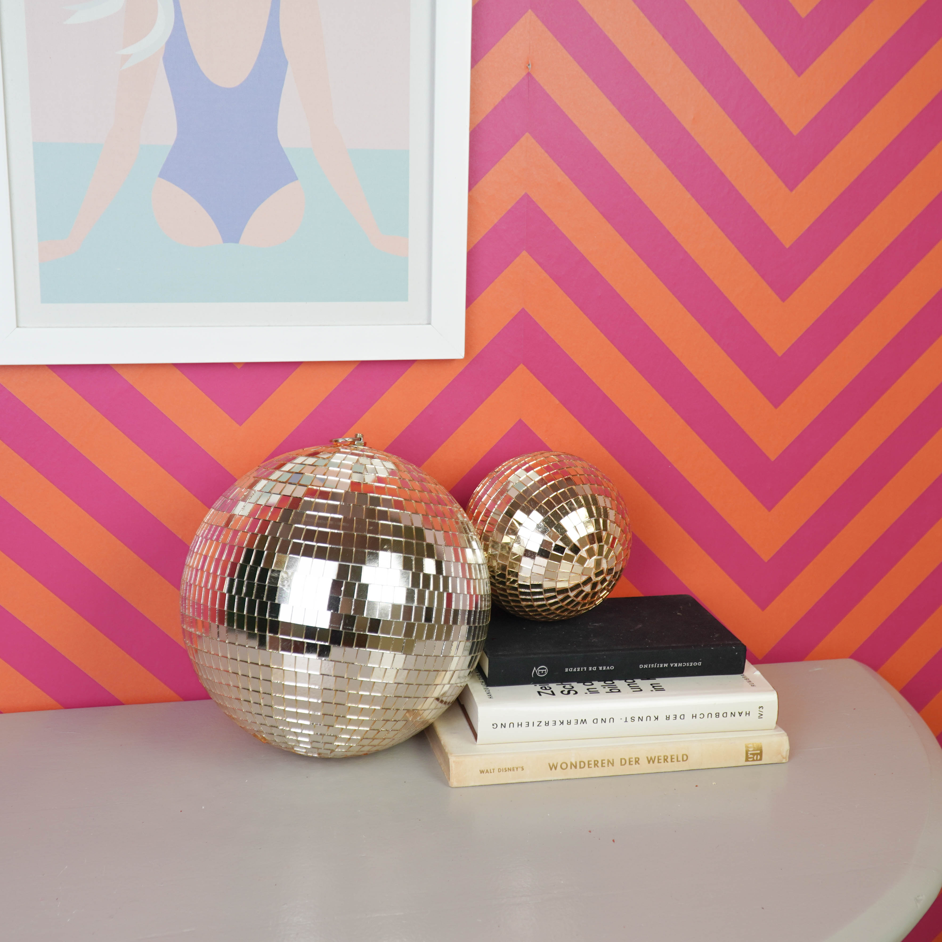Kerstversiering -  Kersthanger - Discobal - Foam - Goud - 25x25x25cm