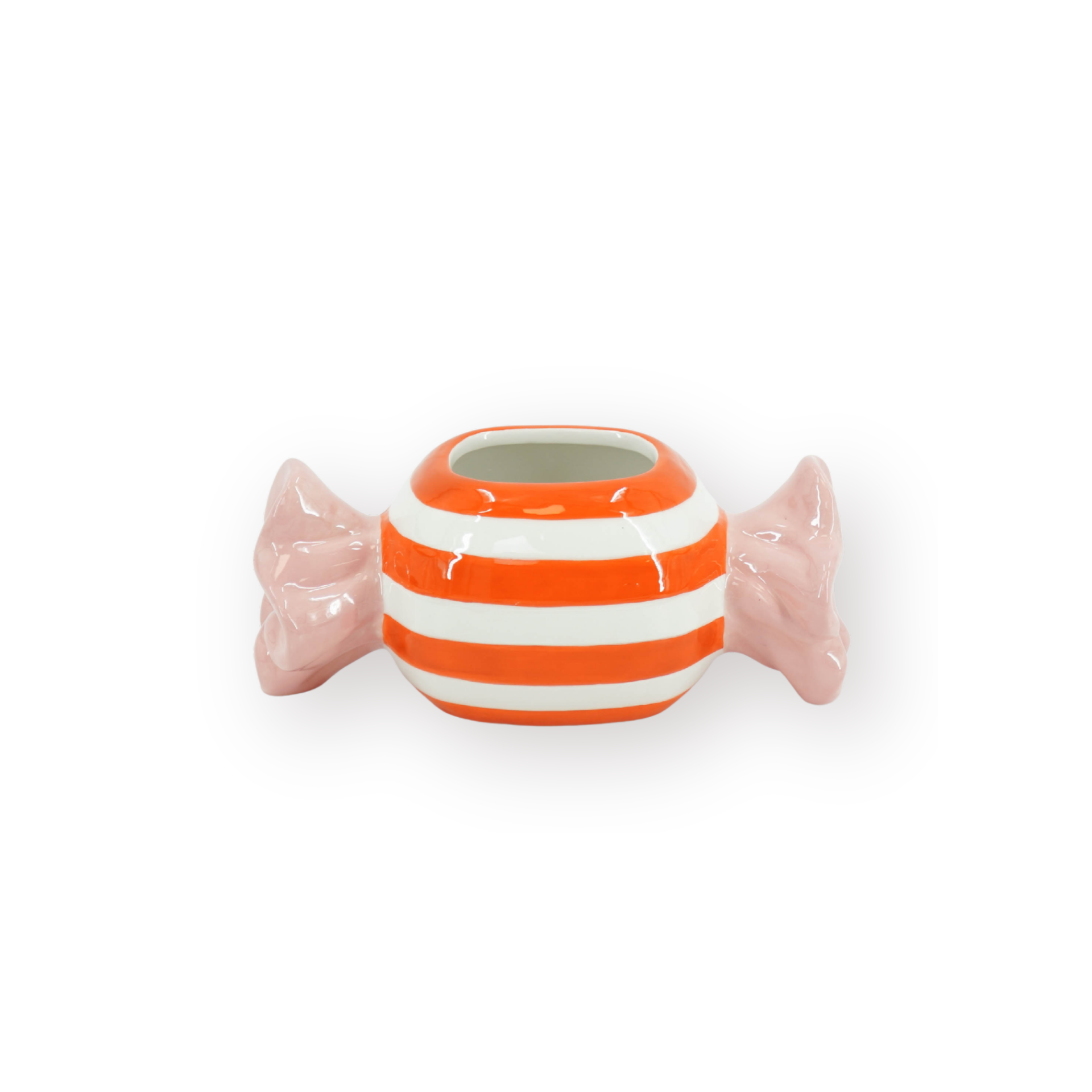 Pot - Planten Pot Snoepje - Dolomiet - Roze/Oranje - 17x8x8 cm
