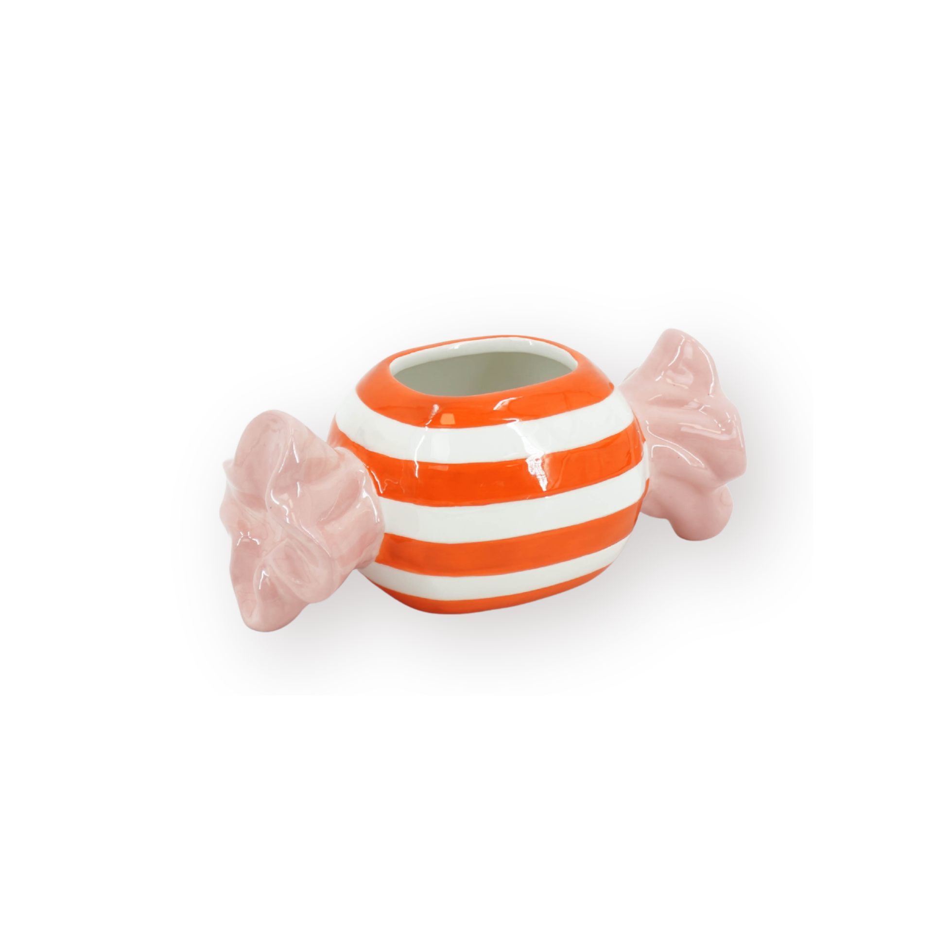 Pot - Planten Pot Snoepje - Dolomiet - Roze/Oranje - 17x8x8 cm