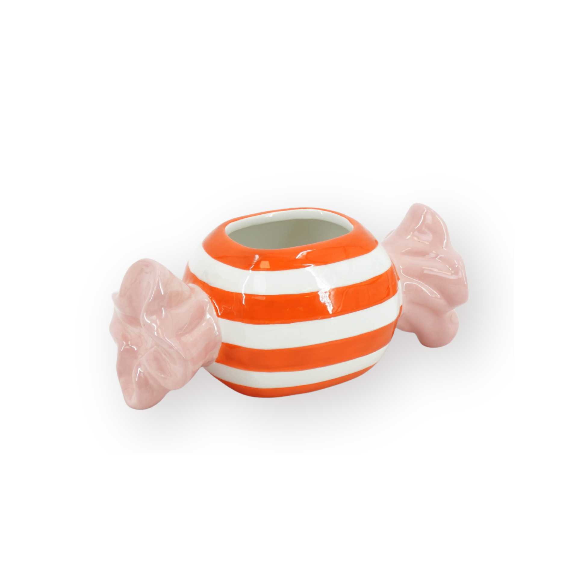 Pot - Planten Pot Snoepje - Dolomiet - Roze/Oranje -  21x9.5x9.5 cm
