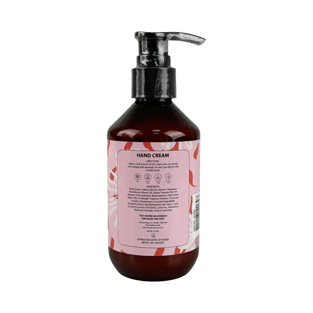 Handcrème- Vegan Handcrème Fles - Bloemig- 150ml