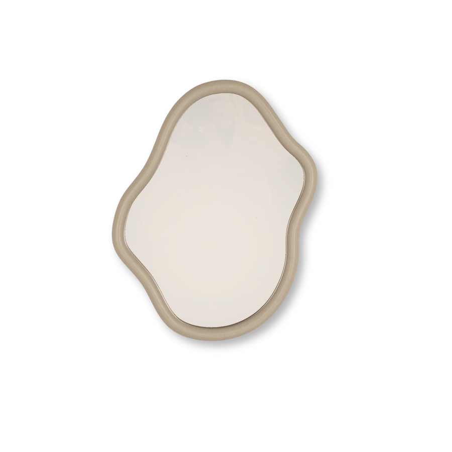 Spiegel - Wand Spiegel Organische Vorm - Taupe - 30x40cm