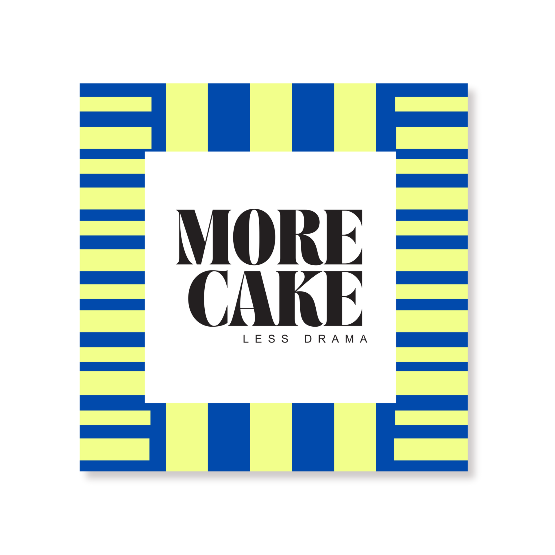 Papieren Servetten - "More Cake" - Blauw/Groen - 3-Laags - FSC - 33x33 cm  - 20 Stuks