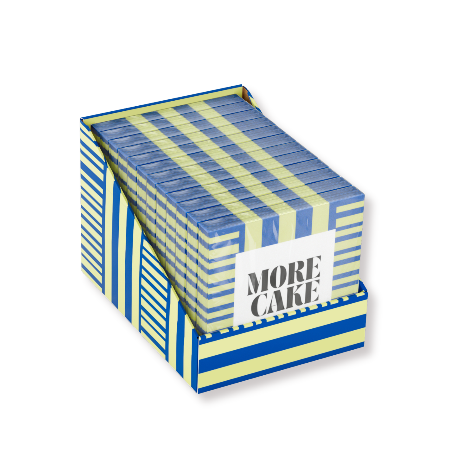 Papieren Servetten - "More Cake" - Blauw/Groen - 3-Laags - FSC - 33x33 cm  - 20 Stuks