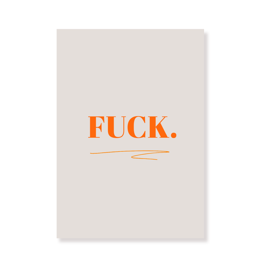 Ansichtkaart - Fuck - Papier - Set of 5 - A6