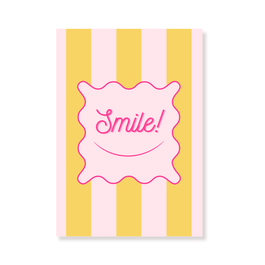 Ansichtkaart - Smile - Papier - Set of 5 - A6