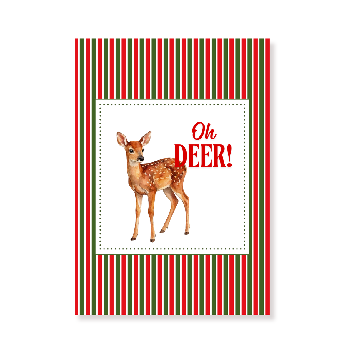 Ansichtkaart - Oh deer - Papier - Set of 5 - A6