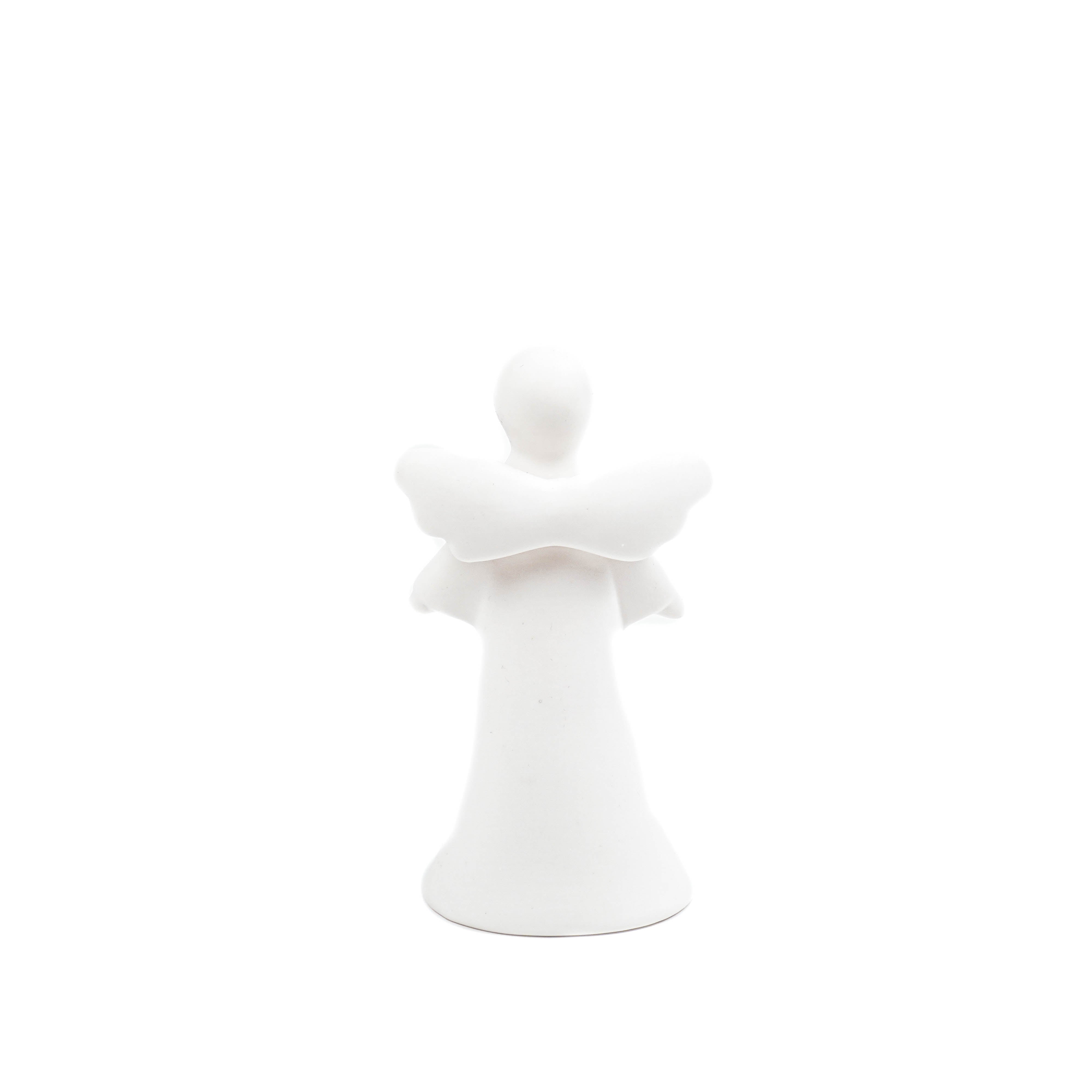 Led lamp - Engel - Keramiek - Wit - 9x6x16,5cm